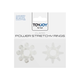 Lot de 2 Mini Cockrings STRETCHY RINGS Transparents 2