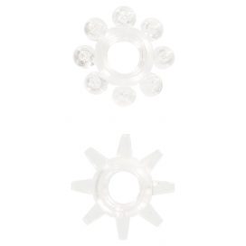 Lot de 2 Mini Cockrings STRETCHY RINGS Transparents