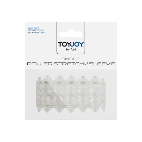 Gaine de pénis perlée POWER STRETCHY 7cm Transparente