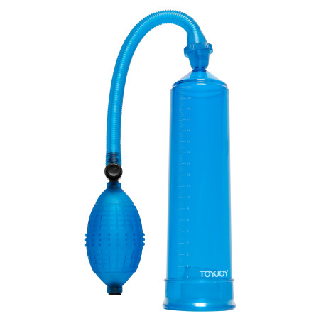 Pompe à pénis POWERPUMP 20 x 5.3cm Bleue