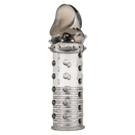 Gaine de pénis STUD SLEEVE 15 x 4.2cm Grise