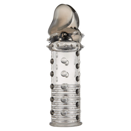 Gaine de pénis STUD SLEEVE 15 x 4.2cm Grise