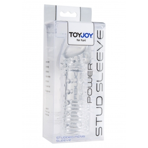 Gaine de pénis STUD SLEEVE 15 x 4.2cm Transparente