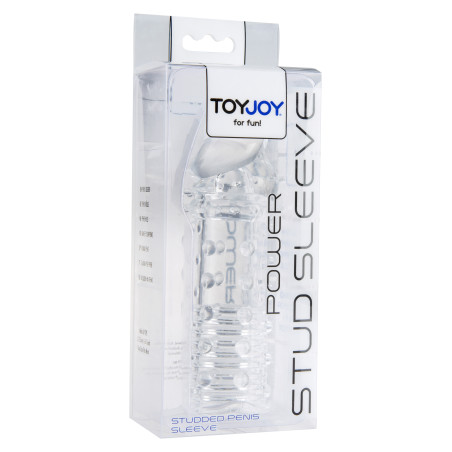 Gaine de pénis STUD SLEEVE 15 x 4.2cm Transparente