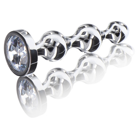 Plug Bijou DIAMOND STAR BEADS S 9.5 x 2.2cm