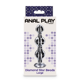 Plug Bijou DIAMOND STAR BEADS L 12 x 2.9cm 2