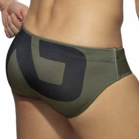 Slip de bain EXTRA-LARGE LOGO Kaki 2