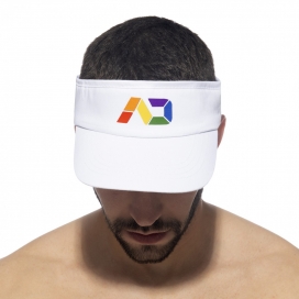 Casquette Visière RAINBOW TENNIS Blanche