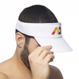 Casquette Visière RAINBOW TENNIS Blanche 2