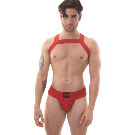 Harnais élastique MATT POP Rouge