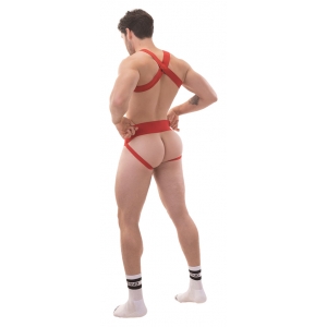 Harnais élastique MATT POP Rouge