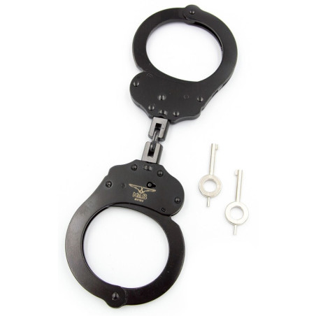 Menottes en métal DOUBLE LOCK Noires