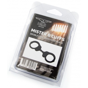 Menottes en métal DOUBLE LOCK Noires