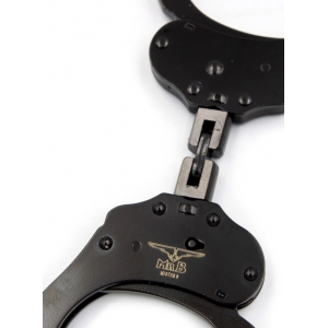 Menottes en métal DOUBLE LOCK Noires