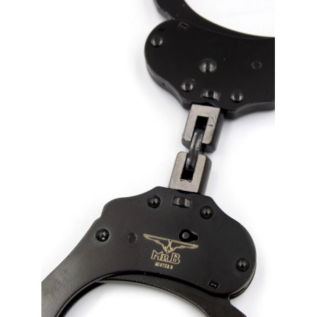 Menottes en métal DOUBLE LOCK Noires