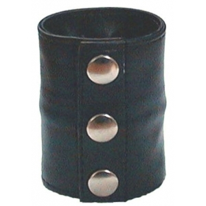 Bracelet de force en cuir MISTER B Noir