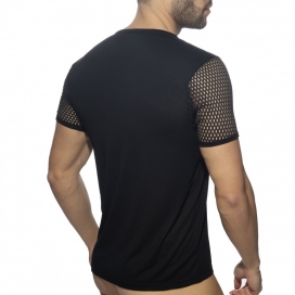 T-shirt MESH-STRIPED Noir 2