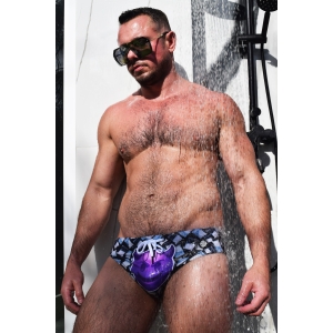 Slip de bain FEED ME SWIM Noir-Blanc