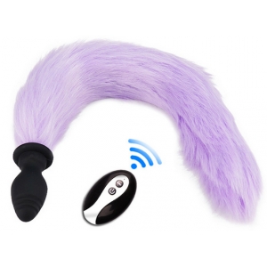 Plug Queue vibrant FOX TAIL VIBE 6.5 x 3.2cm | Queue 40cm | Violette