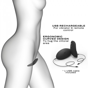Culotte vibrante télécommandée DISCREET VIBE 10 Vibrations
