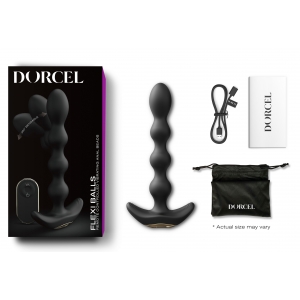 Chapelet anal vibrant FLEXI BALLS Dorcel 16 x 2.8cm