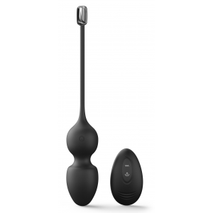 Oeuf vibrant LOVE BALLS Dorcel 9 x 3.5cm Noir