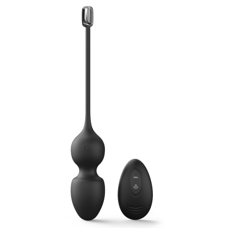 Oeuf vibrant LOVE BALLS Dorcel 9 x 3.5cm Noir