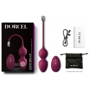Oeuf Vibrant LOVE BALLS Dorcel 9 x 3.5cm Mauve