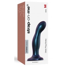 Plug Silicone SNAKY Strap-On-Me M 14 x 3.8cm Bleu 2