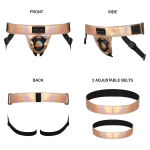 Ceinture Harnais pour Gode STRAP-ON-ME Rose doré