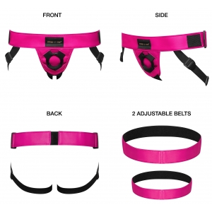 Ceinture Harnais pour Gode STRAP-ON-ME Rose foncé