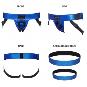 Ceinture Harnais pour Gode STRAP-ON-ME Bleu