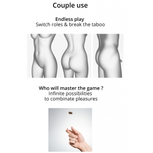 Dildo MULTI ORGASM Strap-On-Me XL 16 x 4.7cm Noir