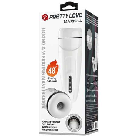 Masturbateur automatique MARISSA Pretty Love Licking-Vibration