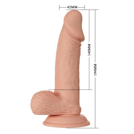 Gode réaliste ZEBULON Beautiful 14 x 3.7cm