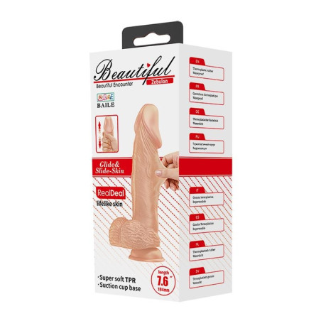 Gode réaliste ZEBULON Beautiful 14 x 3.7cm