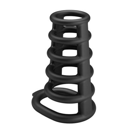 Gaine de pénis avec Anneaux Silicone RODRIGO 10 x 5cm