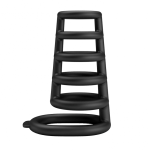Gaine de pénis avec Anneaux Silicone RODRIGO 10 x 5cm