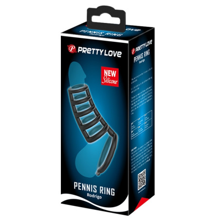 Gaine de pénis avec Anneaux Silicone RODRIGO 10 x 5cm