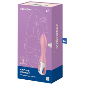 Vibro gonflable AIR PUMP VIBRATOR 2 Satisfyer 12 x 3.5cm Rose 2