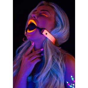 Bâillon Boule phosphorescent GLOW PINK Taboom 40mm