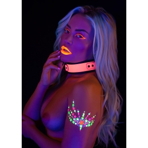 Collier-Laisse phosphorescent GLOW PINK Taboom