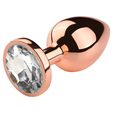 Plug Bijou anal PINKYGOLD M 7.5 x 3.3cm Bijou Transparent