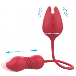 Stimulateur de clitoris et Oeuf WONDER LADY 9 Vibrations