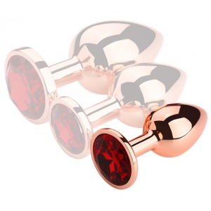 Plug Bijou anal REDGOLD S 6.5 x 2.7cm Bijou Rouge