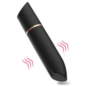 Mini Vibro HEART LIPSTICK 9cm Noir
