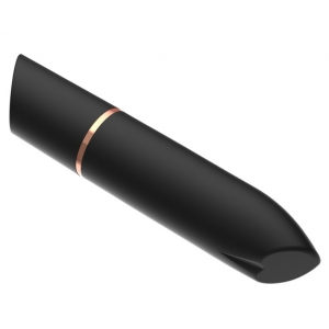 Mini Vibro HEART LIPSTICK 9cm Noir