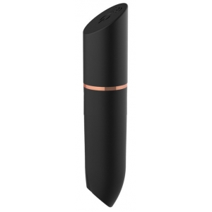 Mini Vibro HEART LIPSTICK 9cm Noir