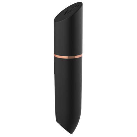 Mini Vibro HEART LIPSTICK 9cm Noir