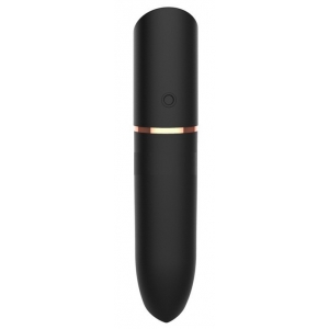 Mini Vibro HEART LIPSTICK 9cm Noir
